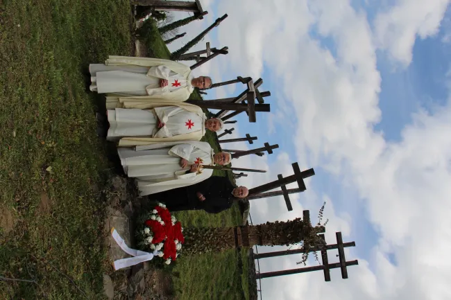 Templomos lovagok koszorúzása
